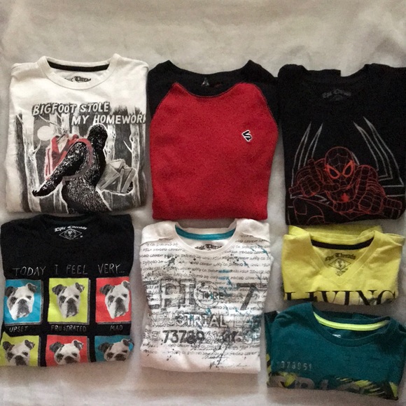 Bundle of 7 boys shirts SALE - Picture 1 of 8
